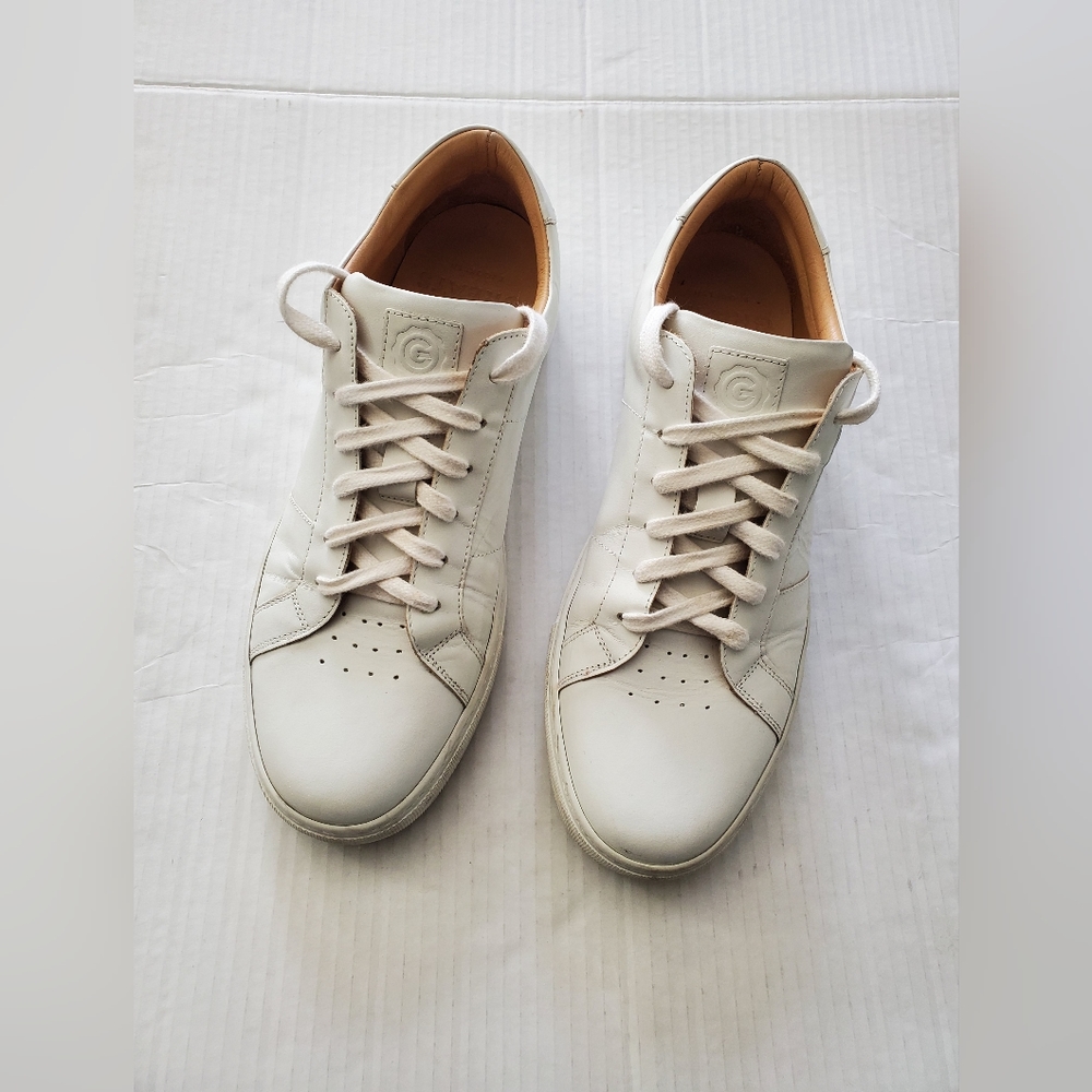 Greats Brooklyn The Royale Men's Size 10 All White Leather Fashion Sneakers